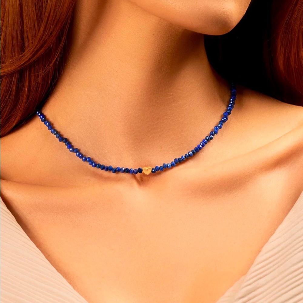 Lapis Lazuli Heart Necklace